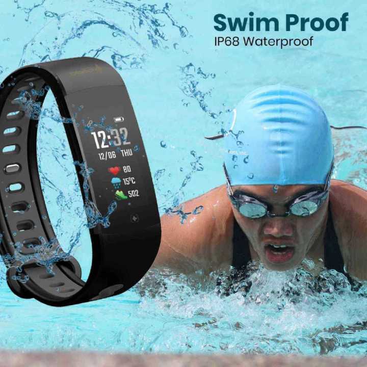 Fitness tracker sales swim proof